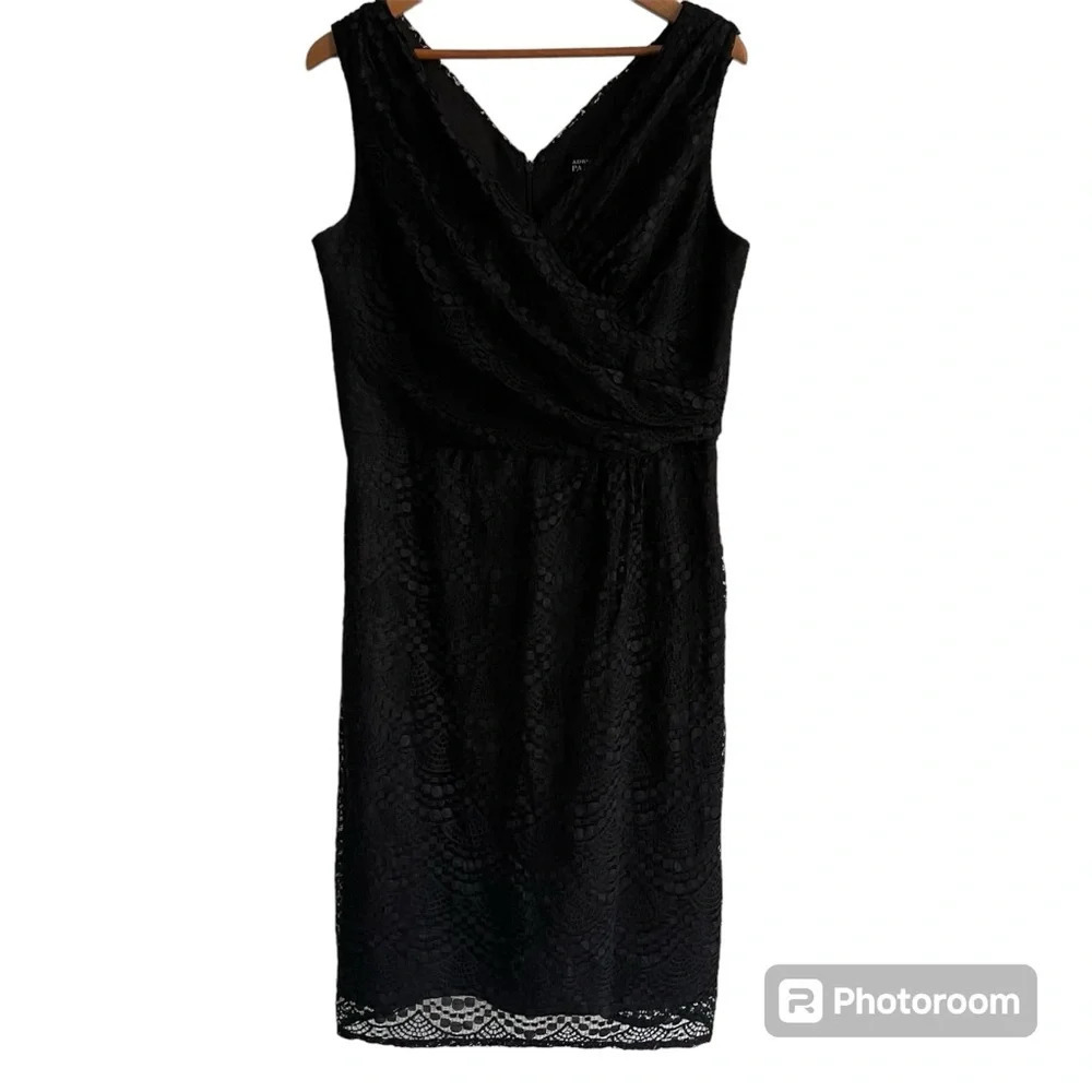 Adrianna Papell Black Lace Dress - Picture 4 of 10